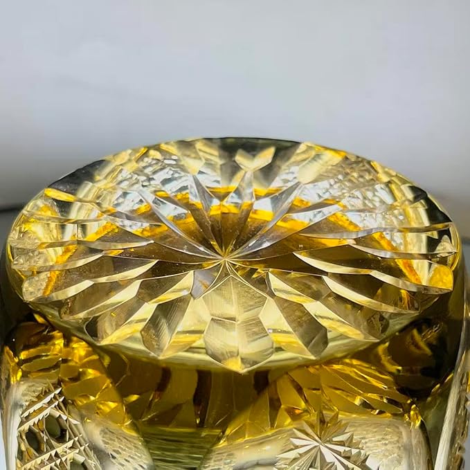 suigetsu Japanese Crystal Whiskey Glass, Cut Crystal Pattern, Luxury Cocktail Glassware (Champagne)
