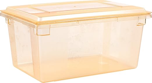 Carlisle FoodService Products CFS 10627C22 StorPlus Color-Coded Food Box Storage Container Lid Only, 26" x 18", Yellow (Pack of 6)