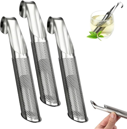 304 Stainless Steel Tea Diffuser, 2025 New Loose Leaf Tea Infuser, Portable Teas Infuser for Office and Home, Spices, Seasonings, Coffee Steeper for Coffee Lovers, Teas Holder Loose Leaf for Gift (3)