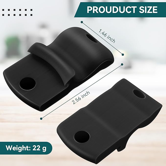 2 Pack Canning Jar Opener with Magnets, Mason Jar Opener For Canning Lids, for Regular and Wide Mouth Lids, Powerful Magnet for Easy Refrigerator Storage, Releases Vacuum Seal(Black)