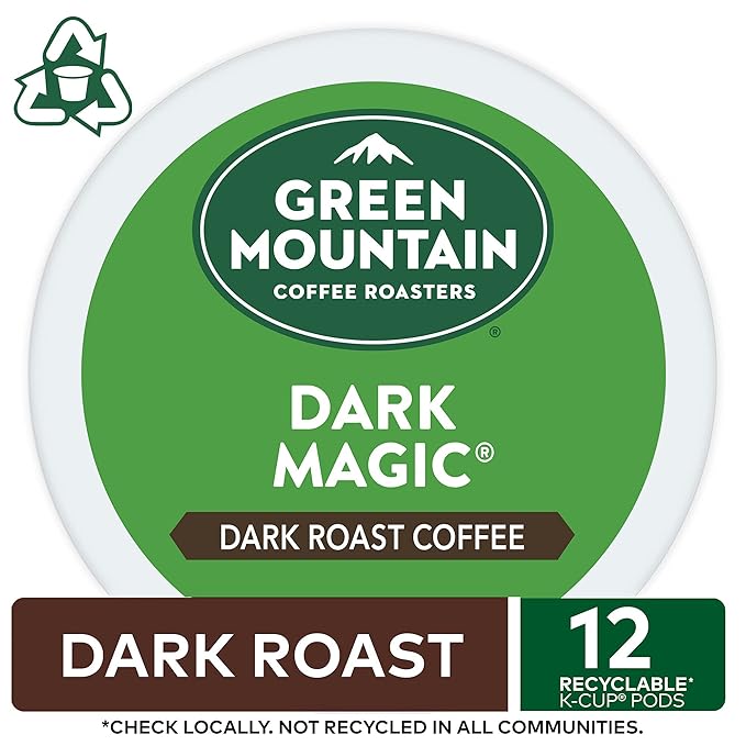 Green Mountain K-Cups Dark Roast, 0.4 ounce, 12 count (4.8oz net)