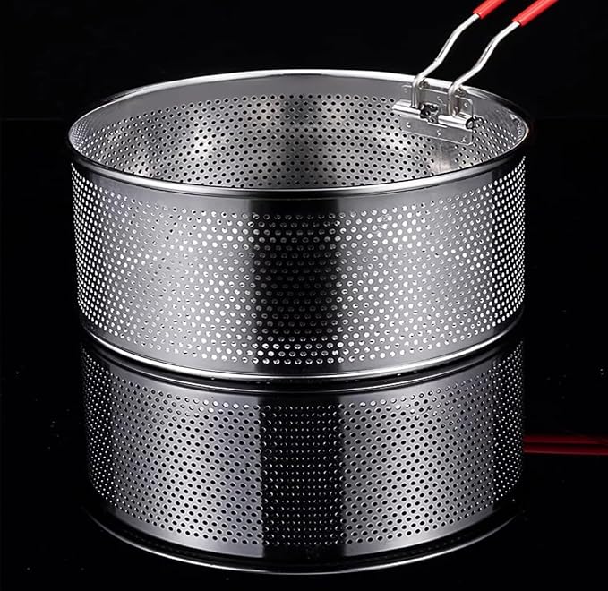 Tenta Kitchen Pasta Strainer instant pot accessories Steamer Basket For Pot instant pot steamer basket with Removable handle Insert for Veggie Fish Seafood Cooking and heat food 7"
