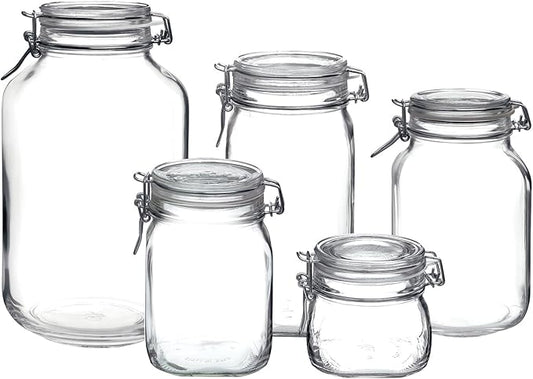 Bormioli Rocco Fido Hermetic 5-Piece Jar Set
