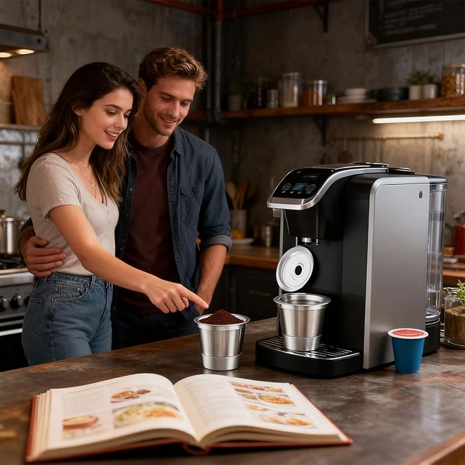 Reusable K Cups Stainless Steel Coffee Capsuled Cup Refillable Coffees Capsuled K Cups Filter Accessories Universals Reusable Pods
