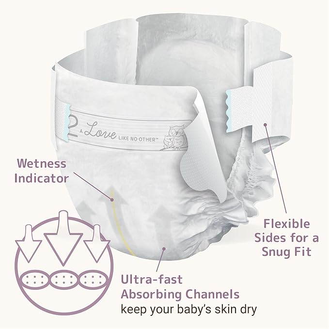 Bambo Nature Hypoallergenic Dream Baby Diapers, Premium Eco-Labeled Sustainable Diapers, Enhanced Leakage Protection, Totally Chlorine-free, Skin Friendly, and Super Absorbent - Size 2 (384 Count)