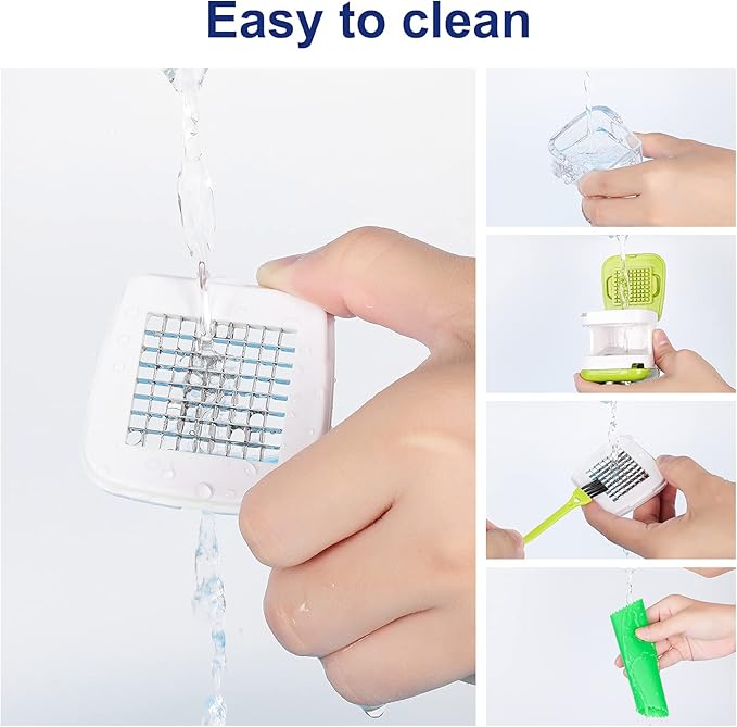 Updated Garlic Press&Peeler Set- Convenient Dicing and Slicing. Chopper, Masher & Crusher, Mincer and Paste