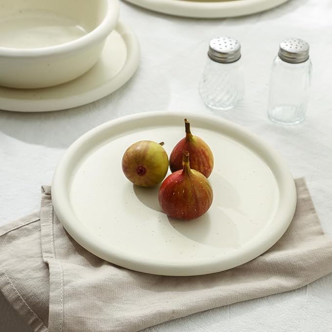 Stone Lain Capri 24-Piece Dinnerware Set Stoneware, White