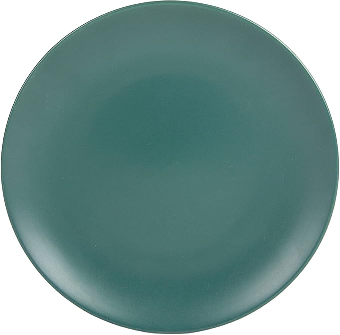 10 Strawberry Street Wazee Matte Coupe Dinnerware Set, 16 pc, Emerald Green