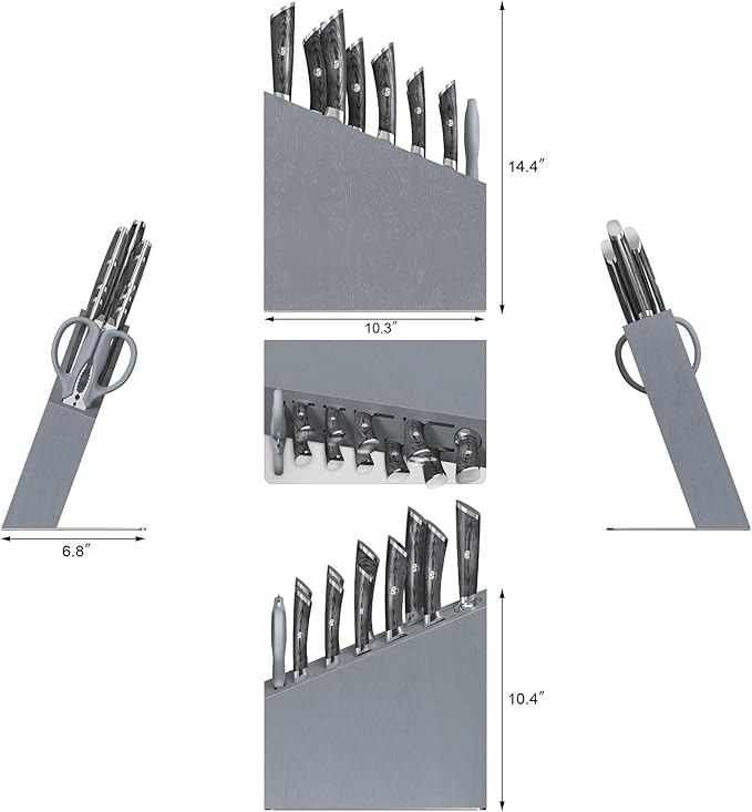 Cangshan NAKA Series X-7 Steel Forged HUA Knife Block Set (12-Piece)