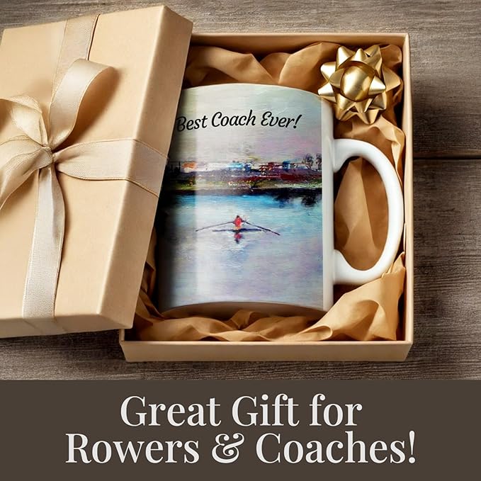 Rowers Mug - 11oz Ceramic Coffee Cup - Unique Rowing-Themed Gift Microwave & Dishwasher Safe - Personalized Crew Team Present for Birthday, Christmas, Appreciation