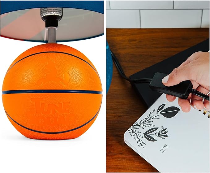 Space Jam 2: A New Legacy Tune Squad Basketball 3D Desk Lamp, Bugs Bunny Mood Light | Home Decor Accessories And Room Essentials | Official Looney Tunes Collectible | 14 Inches Tall