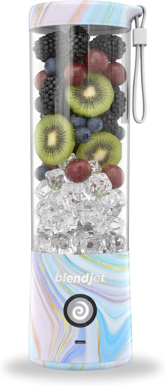 BlendJet 2 Portable Blender for Smoothies & Shakes - BlendJet Cordless Personal & Small Blender, USB-C Rechargeable & Self Cleaning - (Geode, 20 oz.)