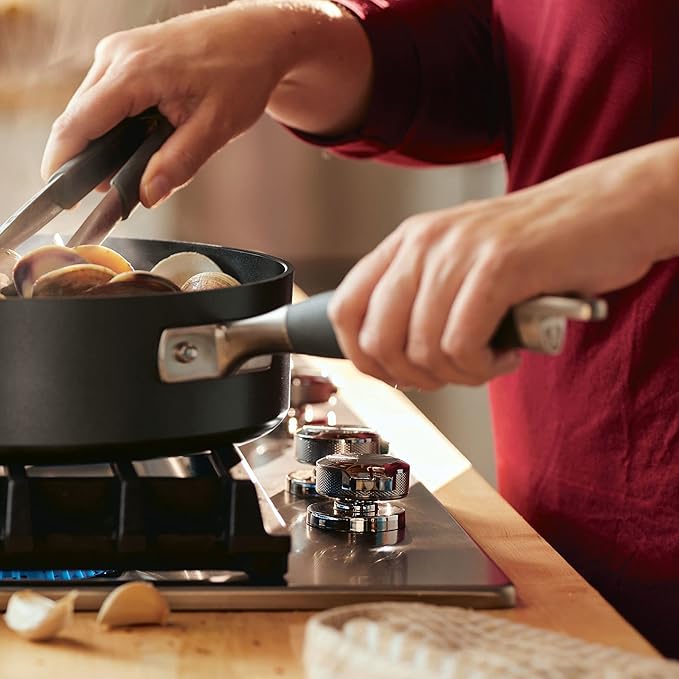 Anolon Advanced Home Hard Anodized Nonstick Crepe Pan, 9.5 Inch - Moonstone