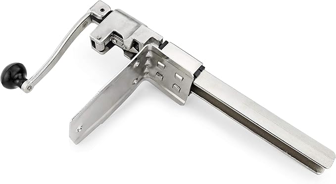 New Star Foodservice 7006841 Manual Table Can Opener with Plated Steel Base For Cans Up to 11” Tall
