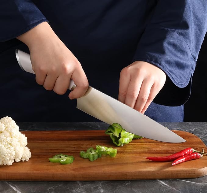 Cangshan ELBERT Series German Steel Forged Knife Block Sets (12-Piece, White)
