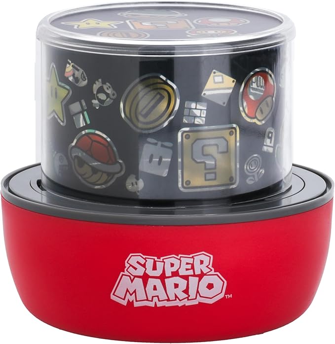 Paladone Super Mario Projection Light - Officially Licensed Nintendo Projector Lamp with Interchangeable Scenes and Mood Lighting, 3 Light Modes, Gaming Room Decor