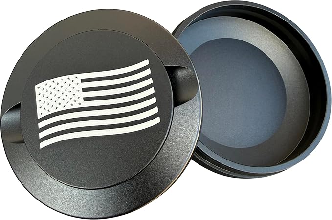 ZYN Metal Can American Flag Laser Engraving | ZYN Holder | Metal ZYN Container | Moisture & Odor Proof Storage Tin