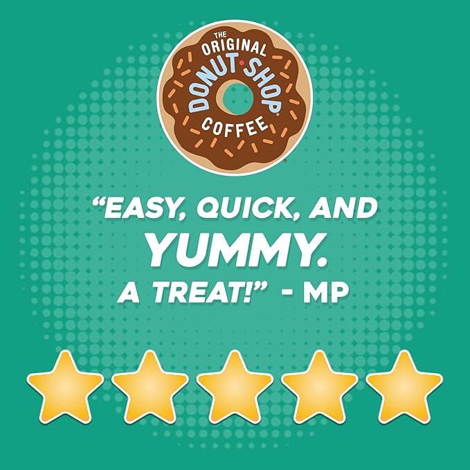The Original Donut Shop Regular, Single-Serve Keurig K-Cup Pods, Medium Roast Coffee Pods, 32 Count