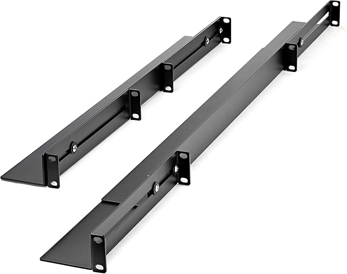 StarTech.com 1U 19 inch Server Rack Rails - 24-36 inch Adjustable Depth - Universal 4 Post Rack Mount Rails - Network Equipment/Server/UPS Mounting Rail Kit HPE ProLiant Dell PowerEdge (UNIRAILS1UB)