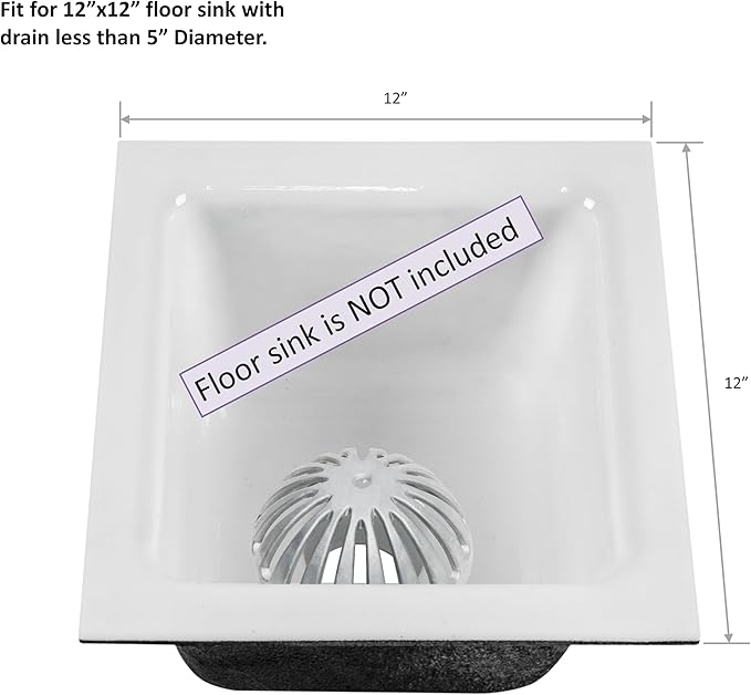 Leyso Heavy Duty Aluminum Drain Covers, Sink Drain Cover, Floor Drain Cover, Dome Strainer Cover for Compartment Sink, Kitchen, Outdoor, Garden, Restaurant 5-1/2" W x 2-1/4"H (5 PCS)