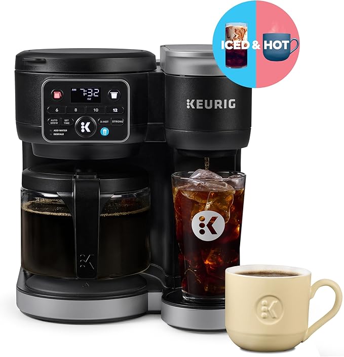 Keurig K-Duo Hot & Iced Single Serve & Carafe Coffee Maker – MultiStream Technology, 72oz Reservoir, Ideal for Holiday Hosting & Gift Giving (Gen 2)