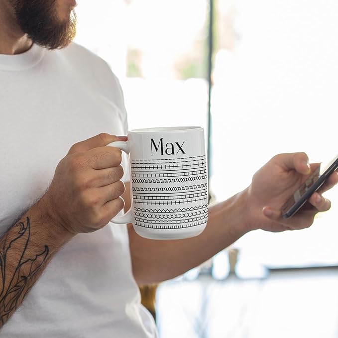FK This Sht Funny Personalized Mug for Dad - Gifts For Fathers Day, Birthday, Christmas, Funny Daddy Hidden Message Cutsom Cup Gift From Daughter Son, Unique Ceramic Coffee Mug