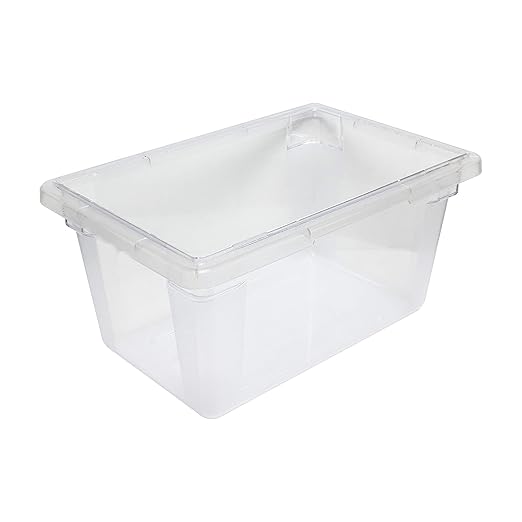 Thunder Group PLFB182609PC Food Storage Box, 13 Gallon, 18" x 26" x 9", withstands Temperature -40° to 210°F, Shatter and Scratch Resistant, Dishwasher Safe, Pack of 3