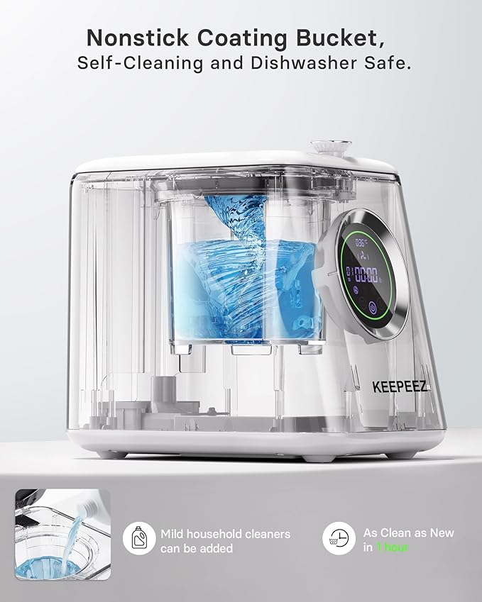 Smart Electric Composter for Kitchen, 3L Compact Mill Food Recycler with 4 Sharktooth Blades, One Touch Turns Waste into Fertilizer Within 2-10h, 0.5kWh Per Cycle, Odorless, Low Noise, Auto-Cleaning