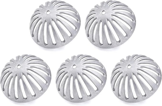 5 Pack Floor Sink Strainer Heavy Duty Aluminum Dome Drain Cover for Kitchen, Bar, Outdoor Garden or Bath 5-1/4" Diameter x 2-1/4"H