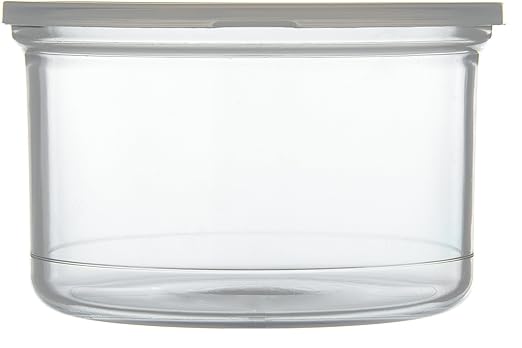Carlisle FoodService Products Classic Round Storage Container Crock with Lid for Kitchen, Restaurants, Home, Plastic, 1.5 Quarts, Clear