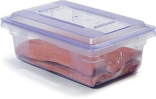 Carlisle FoodService Products CFS 10611C14 StorPlus Color-Coded Food Box Storage Container Only, 3.5 Gallon, 18" x 12" x 6", Blue (Pack of 6)