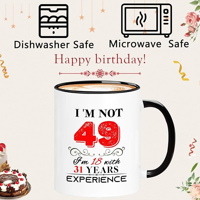 1976 49th Birthday Mug for Women Men, Turning 49 Year Old Birthday Gifts for Mom, Dad, Grandma, Grandpa, Wife, Husband, Daughter, Sister, Best Friends, Coworkers, Her, Him, 11oz Coffee Cup