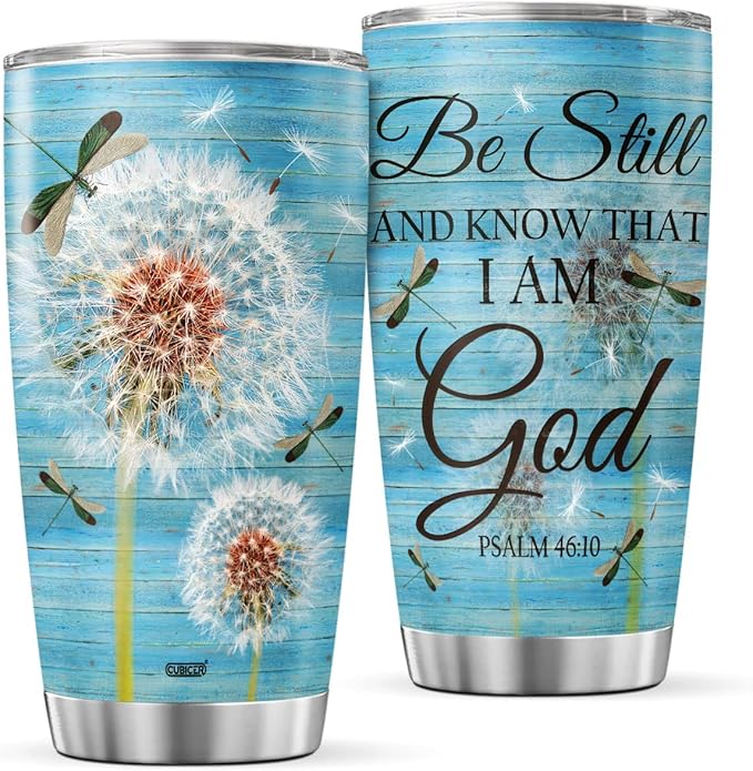 CUBICER Dandelion Tumblers Dandelion Flower Coffee Tumbler Gifts For Religious Christian Girl Mom Women On Birthday Inspiration Mug 20 oz Stainless Cup Travel Cups Insulated Mugs