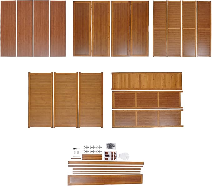 7 Tier Shoe Cabinet, 46 * 13 * 45.3in Entryway Shoe Storage Cabinet Large Bamboo Shoe Storage Cabinets Free Standing Shoes Rack with Doors for Entryway Living Room