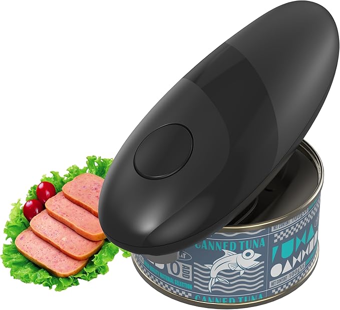 YFL Automatic Electric Can Opener: Battery Operated One Touch Hands Free Smooth Edge - Easy Open Cans, Cat & Dog Food for Seniors & Arthritis Sufferers