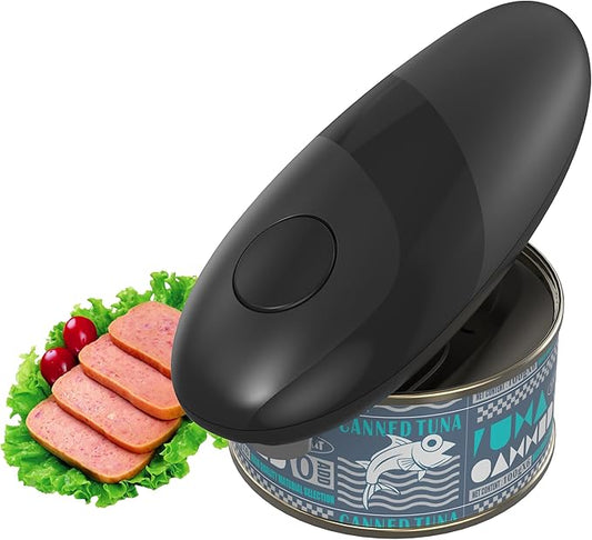 YFL Automatic Electric Can Opener: Battery Operated One Touch Hands Free Smooth Edge - Easy Open Cans, Cat & Dog Food for Seniors & Arthritis Sufferers