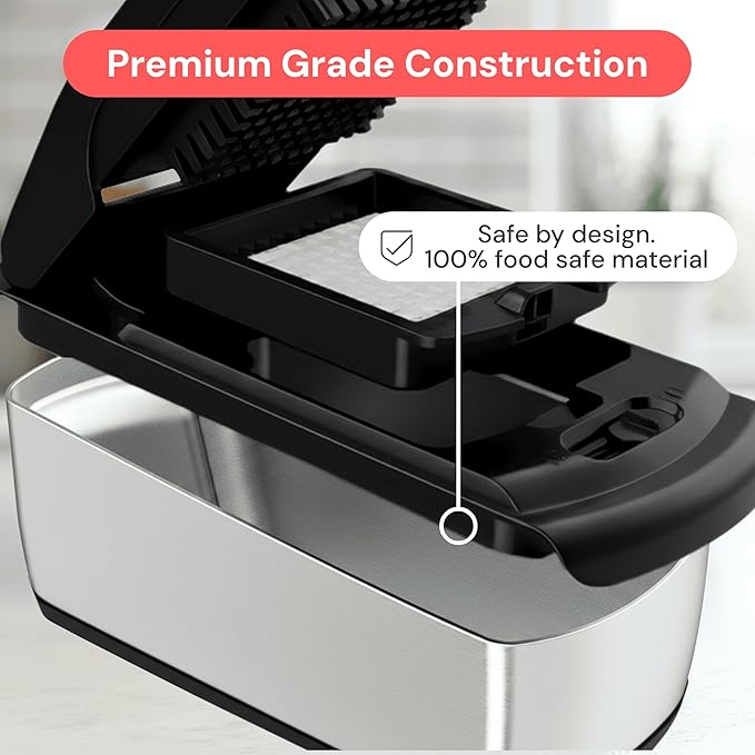 Fullstar The Original Pro Chopper - Vegetable Chopper and Spiralizer, Food Chopper with Container, Fruit Slicer, Kitchen Gadgets & Gifts, Home Essentials (14 in 1, Silver)