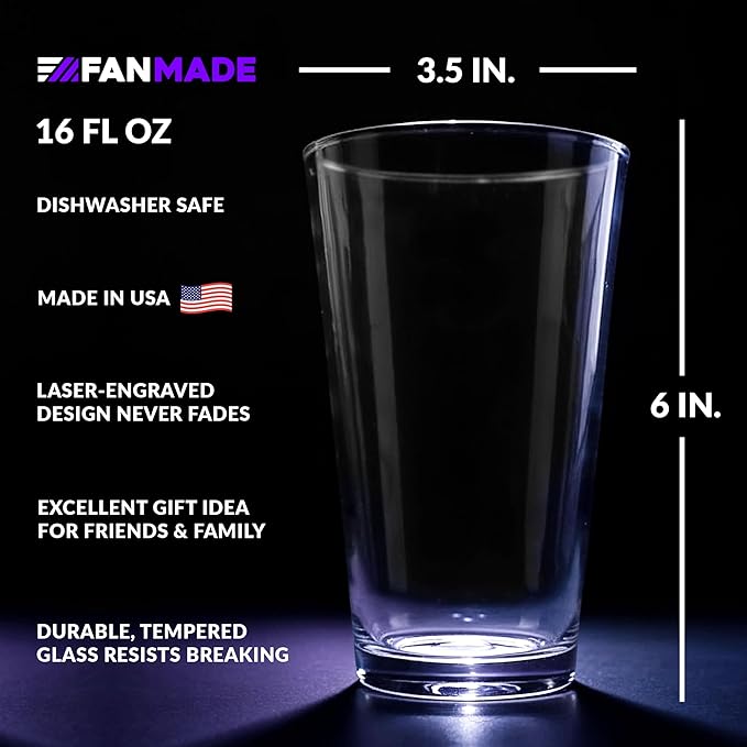 GALACTIC SPACE SHIP Engraved 16oz Pint Glass | Must-Have Sci-Fi Gift for Movie Fans & Collectors | Iconic Spaceship Barware | Great for Birthdays, Christmas, Father’s Day, Man Cave & Home Bar Setup