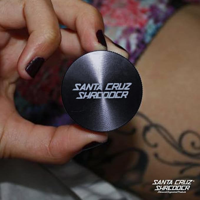 Santa Cruz Shredder Metal Spice Grinder Made in USA (Small (1.7 Inch), Grey)