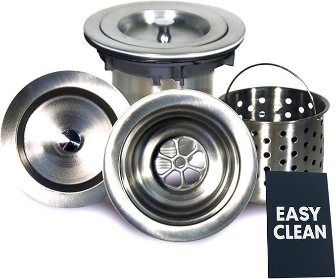 Nantucket Sinks NS35CD 3.5-Inch Deluxe Colander Drain, Stainless Steel