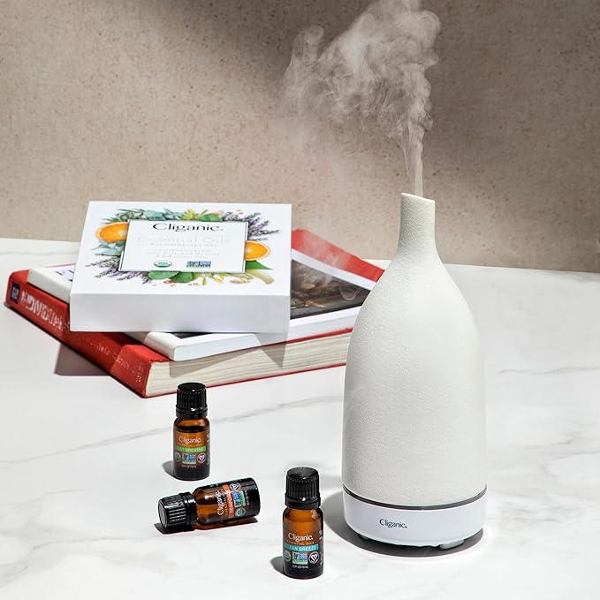 Cliganic Organic Rosemary Essential Oil, 2oz - 100% Pure Natural Undiluted, for Aromatherapy | Non-GMO Verified (Packaging May Vary)