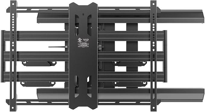 Kanto PMX700 Pro Series Full Motion Articulating TV Wall Mount for 50" to 100" TVs | Adjustable Positioning | Integrated Cable Management | Toolless Tilt