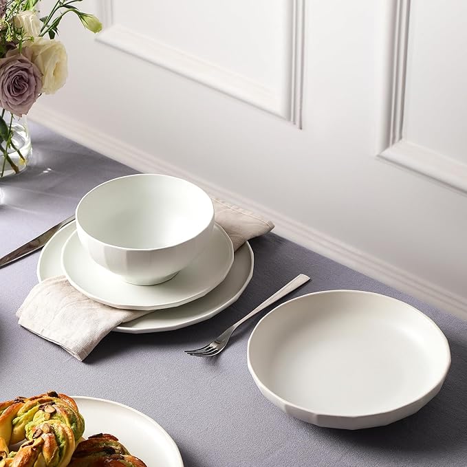 Stone Lain Rio 4-Piece Pasta Bowl Set Stoneware, Beige