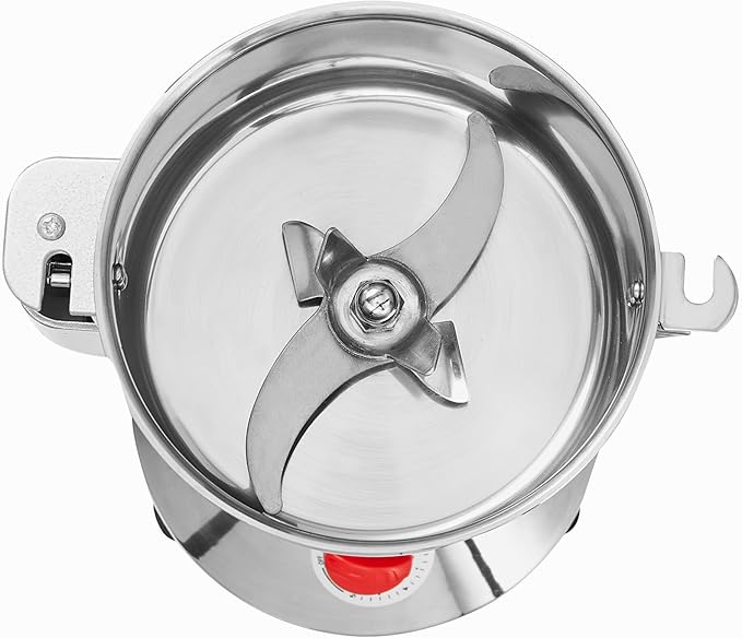 VEVOR 300g Electric Grain Mill Grinder, High Speed 1500W Commercial Spice Grinders, Stainless Steel Pulverizer Powder Machine, for Dry Grains Spices Cereals Coffee Corn Pepper, Straight Type