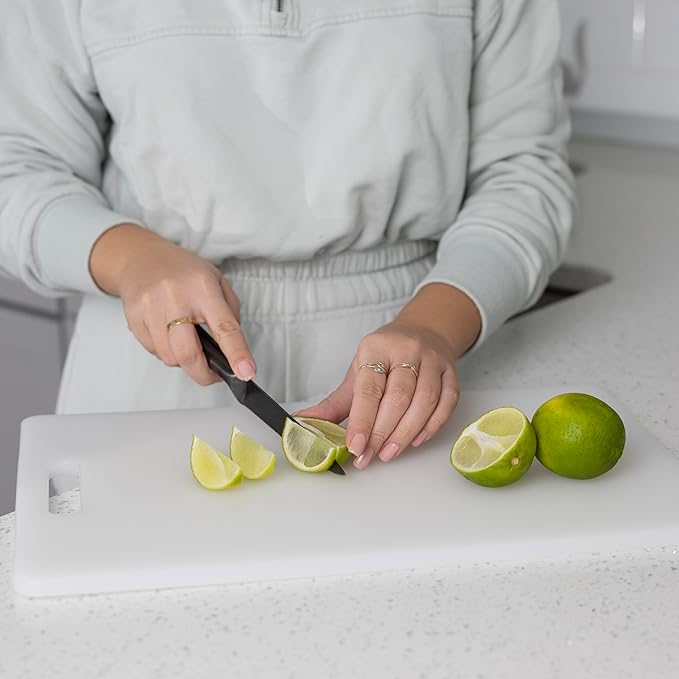 Fox Run Polyethylene Plastic Thick Bar Cutting Board, 11" x 17"