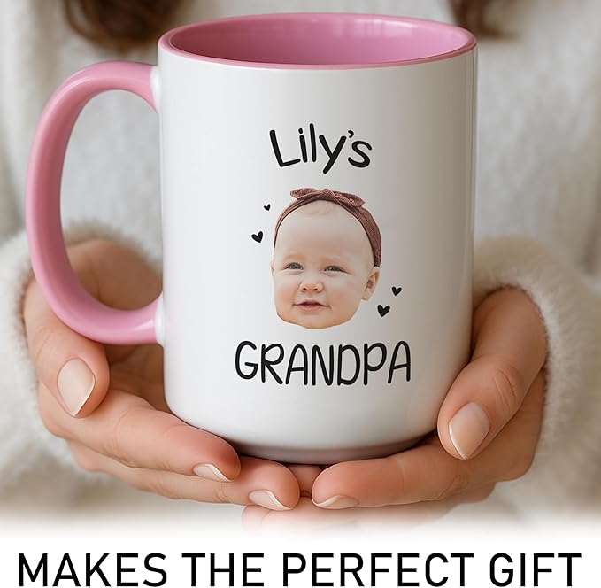 Personalized Dad to Papa Mug - Custom Est Year Coffee Mug for New Grandpa - First Time Grandfather Gift - Custom Grandparent - Keepsake for Him