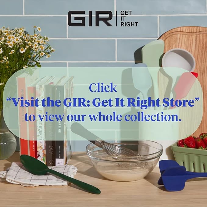 GIR: Get It Right 5 Piece Silicone Ultimate Kitchen Utensils Set - Ladle, Spatula, Flip, Spoon & Spoonula - Non-Toxic Cooking Utensils for Nonstick Cookware, Cooking and Baking - Red