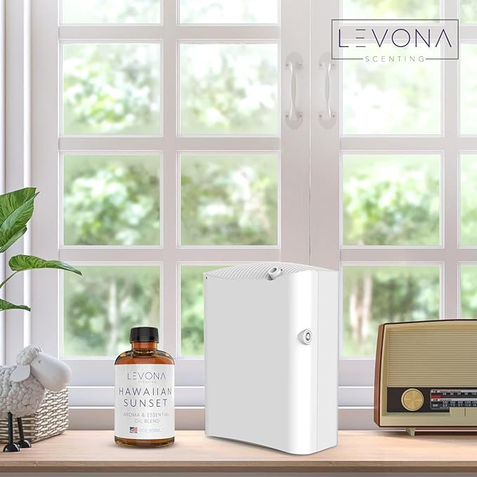 Levona Scent Essential Oil - Fresh Aroma for Home, Office, Hotel & Spa, Perfect in Humidifiers and Diffusers, Luxury Fragrance, with Mandarin Citrus & Grape Notes - 500ml/ 17 fl oz, Hawaiian Sunset