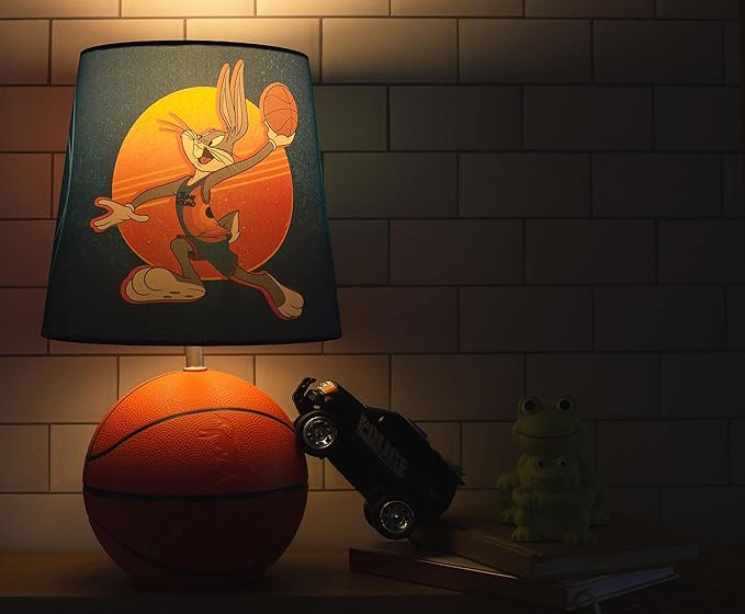 Space Jam 2: A New Legacy Tune Squad Basketball 3D Desk Lamp, Bugs Bunny Mood Light | Home Decor Accessories And Room Essentials | Official Looney Tunes Collectible | 14 Inches Tall