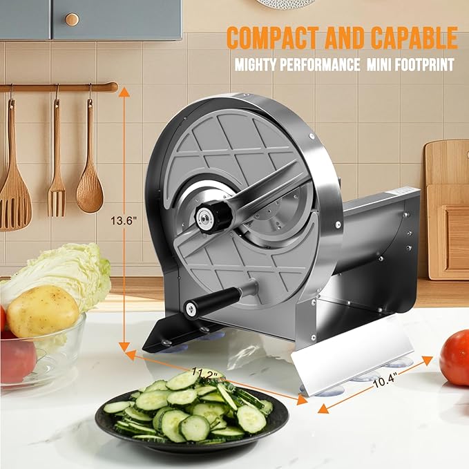 Manual Vegetable Slicer Stainless Steel Food Slicer For Fruit Potato Onion Cucumber Slicer Vegetable Cutter (Manual)